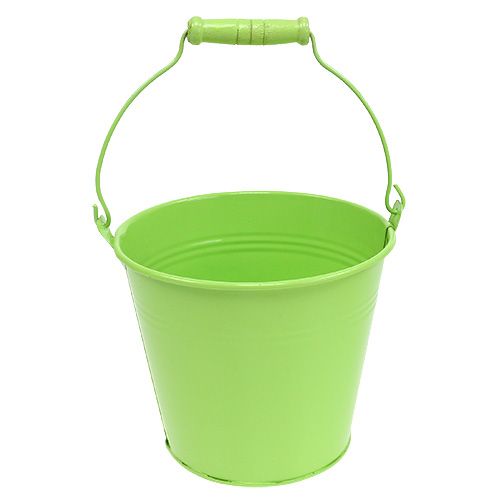 Floristik24 Cubo mezcla verde Ø14cm H12cm 6pcs