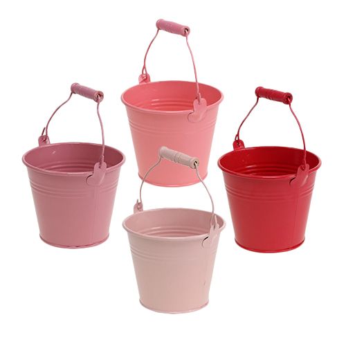 Floristik24 Cubo rosa mix Ø10cm H8cm 10pcs