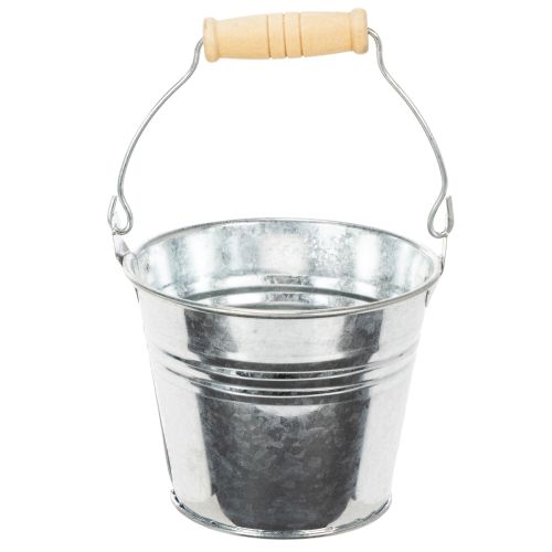 Cubo de Ø10 cm de diámetro y 8 cm de alto, 10 unidades. Zinc brillante. comprar | Floristik24.es
