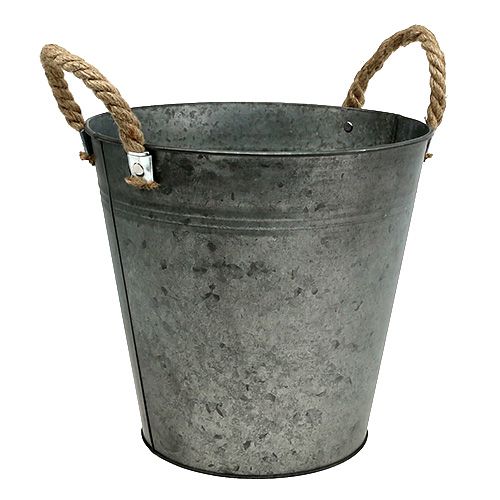 Floristik24 Cubo antiguo Ø25cm H24cm 2pcs