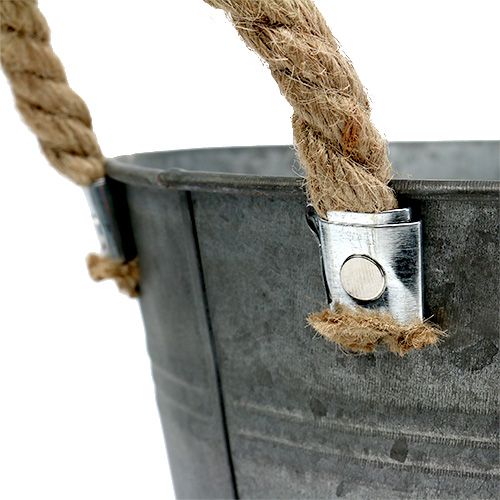 Floristik24 Cubo antiguo Ø25cm H24cm 2pcs