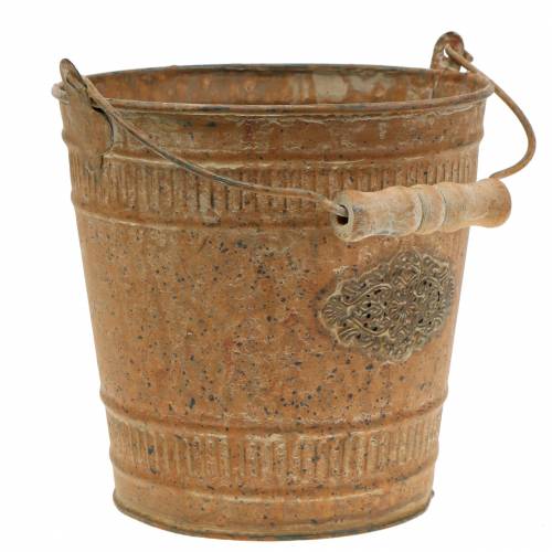 Floristik24 Cubo Deco Shabby Chic Vintage Ø12.5cm H12cm