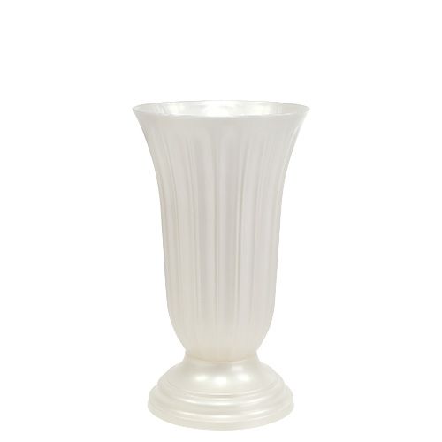 Floristik24 Jarrón Lilia de nácar Ø16cm, 1 ud