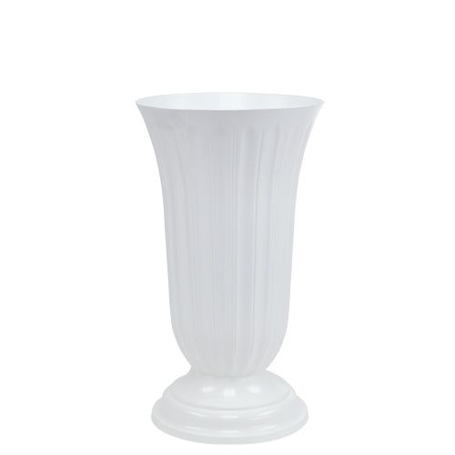 Lilia jarrón blanco Ø16cm 1ud