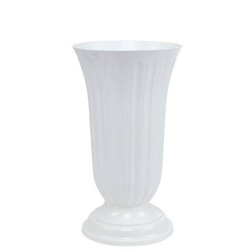 Artículo Jarrón Lilia blanco Ø20cm 1ud