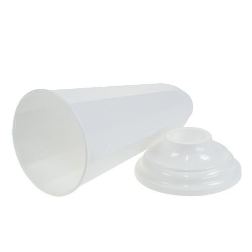 Artículo Florero “Szwed” blanco Ø13cm