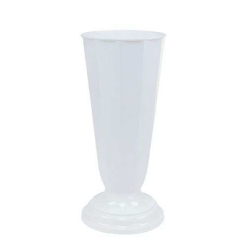 Jarrón “Szwed” blanco Ø16cm