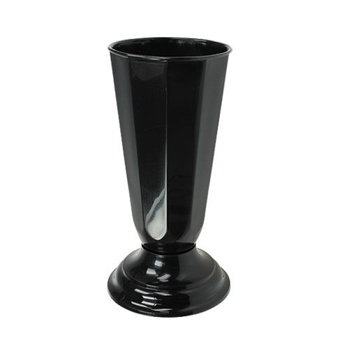 Jarrón de mesa “Szwed” negro Ø16cm 1ud