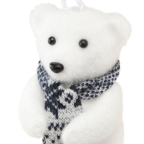 Floristik24 Decoración de oso polar para colgar figuras de decoración invernal 11×7cm 4uds