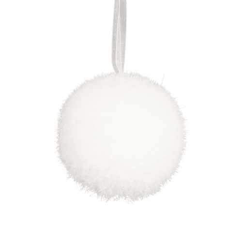 Decoración de bolas de nieve decoración de nieve decoración de invierno percha de decoración 7,5 cm