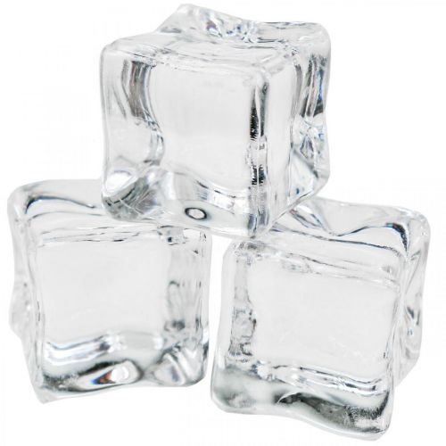 Cubitos de hielo artificial decoración hielo transparente 2cm 30pcs