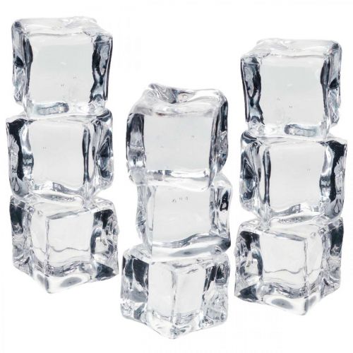 Floristik24 Cubitos de hielo artificiales decoración ventana 2cm 20uds