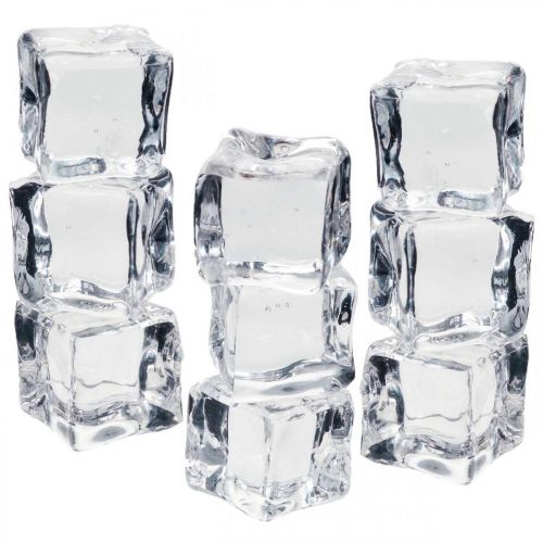 Artículo Cubitos de hielo artificiales decoración ventana 2cm 20uds