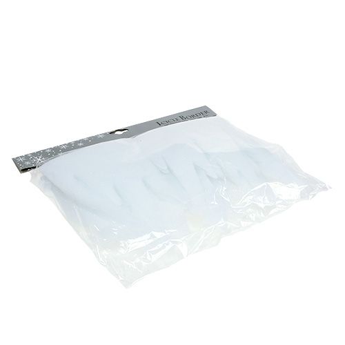 Artículo Icicle deco blanco con purpurina 2m