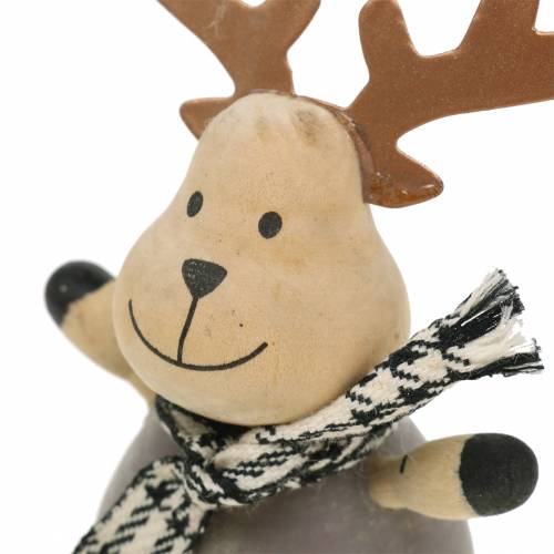 Floristik24 Decoración navideña canguro alce 13cm 4pcs