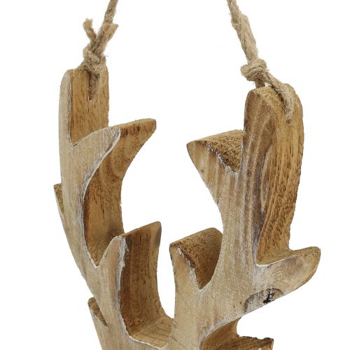 Floristik24 Madera de cabeza de alce para colgar 20x10.5cm 2pcs