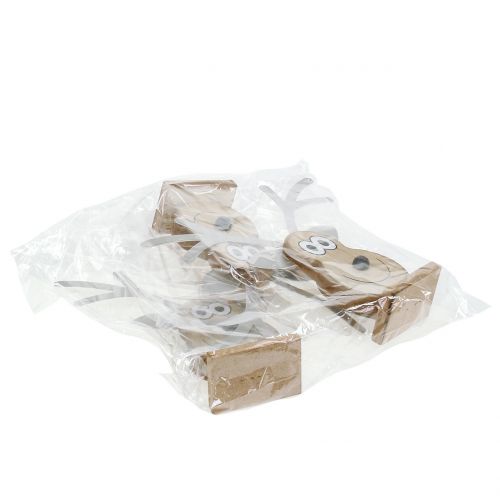 Artículo Cabeza de alce de pie para pararse 18cm x 16cm 3pcs