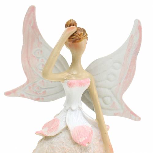 Floristik24 Figura decorativa duende blanco 12cm 2pcs