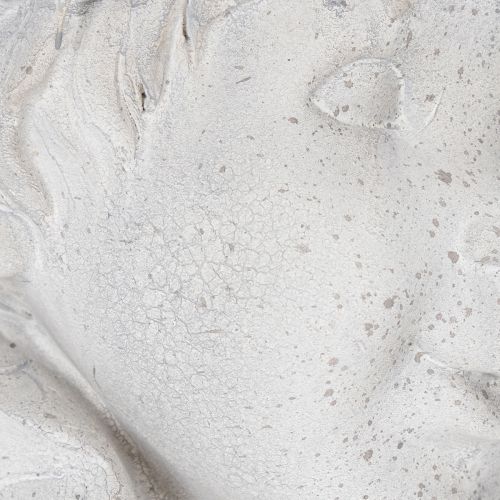 Artículo Figura decorativa de cabeza de gnomo para un toque elegante en el jardín y el salón, gris, 30 cm.