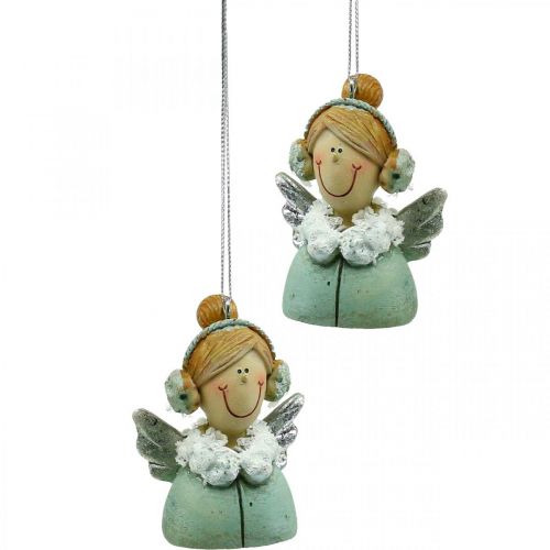 Floristik24 Colgante de ángel decoración del árbol del ángel de Navidad H5,5 cm 8 piezas