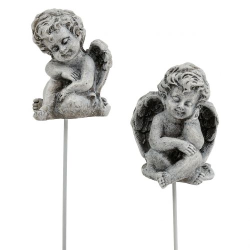 Artículo Ángel gris como plug 5cm - 5,5cm 8 piezas