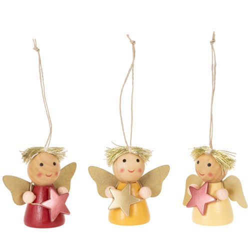 Colgante decorativo de ángel con estrella para colgar, 5 cm, 9 piezas comprar | Floristik24.es