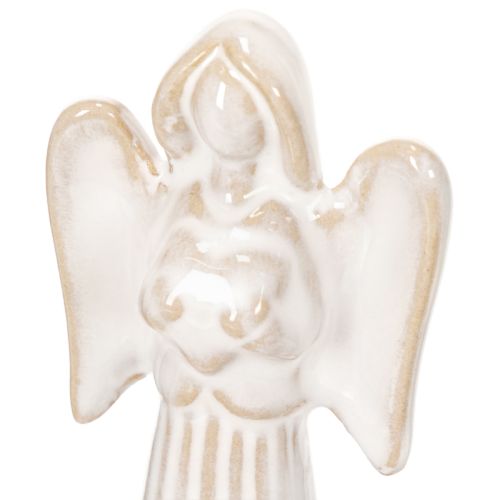 Adorno de ángel para cuenco con figura pequeña y portavelas redondo de 10 cm (3 unidades) | Floristik24.es