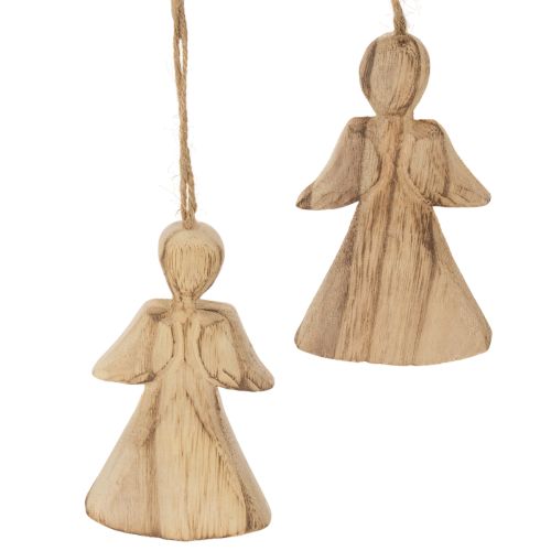 Figura de ángel para colgar en el árbol de Navidad, 10 cm, 12 unidades. comprar | Floristik24.es