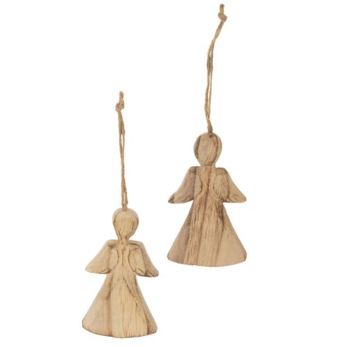Figura de ángel para colgar en el árbol de Navidad, 10 cm, 12 unidades. | Floristik24.es