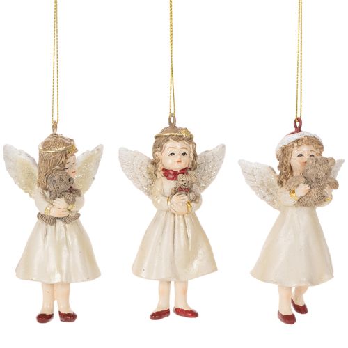 Adornos de ángel decorativos para árbol de Navidad, estilo vintage, 10 cm, 3 piezas. comprar | Floristik24.es