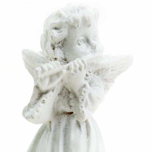 Floristik24 Ángel decorativo con instrumentos blanco H4.5cm 9pcs
