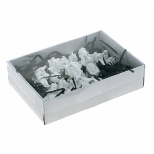 Floristik24 Ángel decorativo con instrumentos blanco H4.5cm 9pcs