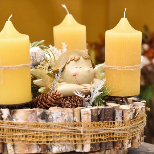 Floristik24 Figura de ángel decorativa Decoración de mesa navideña 22,5 × 9,5 × 9 cm