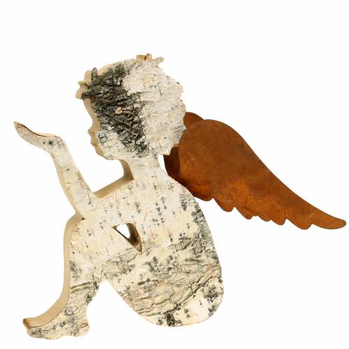 Floristik24 Pátina de madera de ángel 25cm x 21cm x 3cm