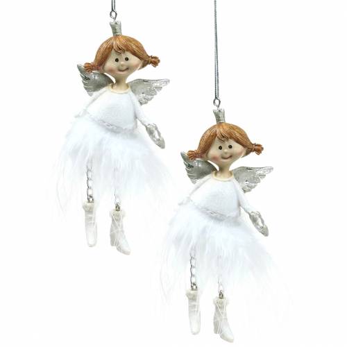 Floristik24 Adornos Navideños Adorno Árbol Navidad Ángel 11,5cm 4pcs