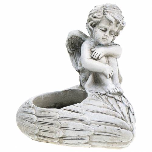 Floristik24 Portavelas para decoración de tumbas ángel 10cm 2uds