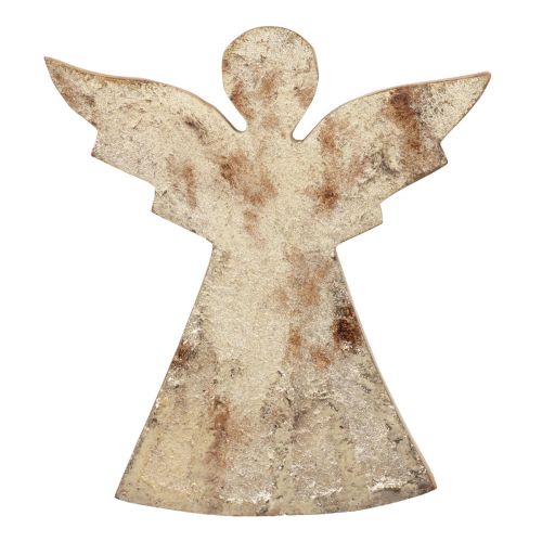 Adorno navideño angelito Navidad madera mango 20×18×2.5cm