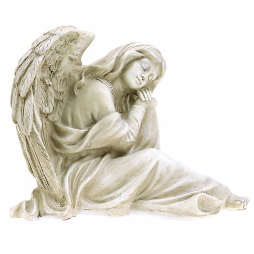 Artículo Ángel decorativo sentado 19cm x 13,5cm H15cm