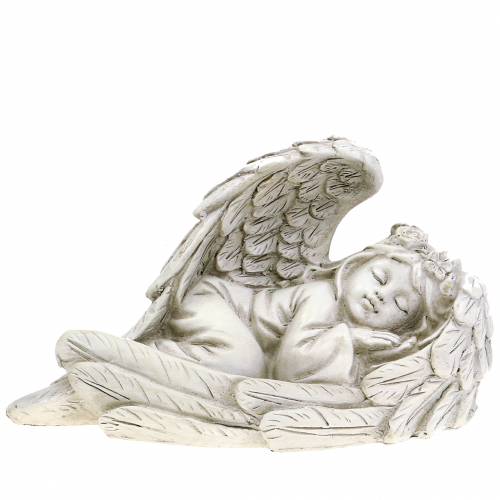 Deco ángel durmiendo 18cm x 8cm x 10cm