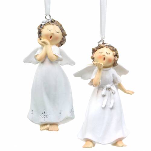 Floristik24 Decoración del árbol de navidad Angel 9cm 2St