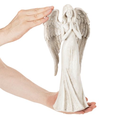 Figura de ángel de pie, rezando, elemento decorativo, 36 cm. | Floristik24.es