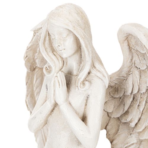 Figura de ángel de pie, rezando, elemento decorativo, 36 cm. | Floristik24.es