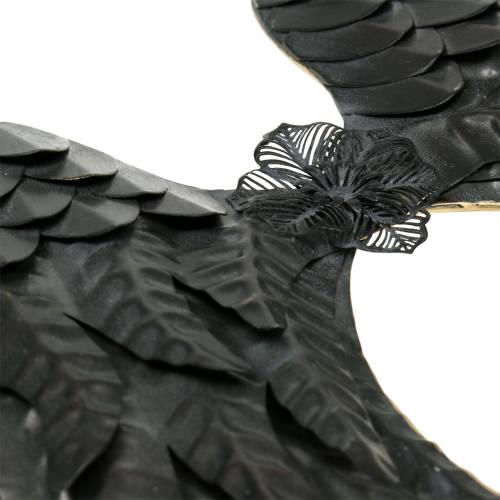 Floristik24 Decoración de pared Ala de ángel negro 34cm x 47.5cm