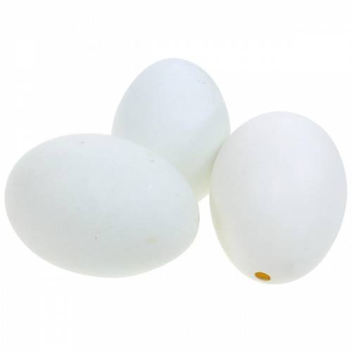 Huevos de pato soplados naturales, decoración de Pascua, 12 unidades