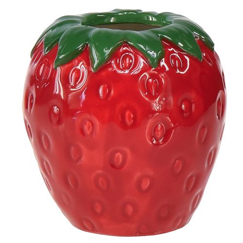 Artículo Florero decorativo fresa macetero de cerámica Ø8,5cm H8,5cm