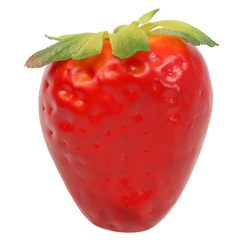 Floristik24 Rojo fresa 5cm en red 12pcs