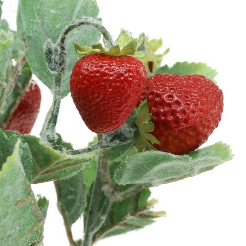 Palillo de fresa artificial rojo L30cm