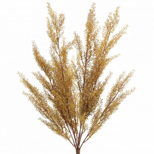 Rama de brezo decorativa amarilla, marrón H50cm