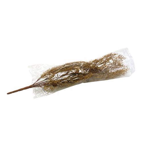 Floristik24 Rama de brezo decorativa amarilla, marrón H50cm