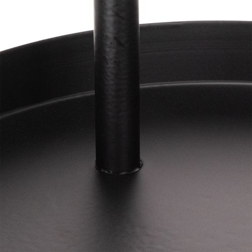 Bandeja decorativa redonda de metal de dos niveles, 58 cm. | Floristik24.es